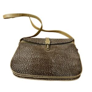 Vintage Silvano Biagini leather and suede crossbody bag. Brown/Tan. GUC.